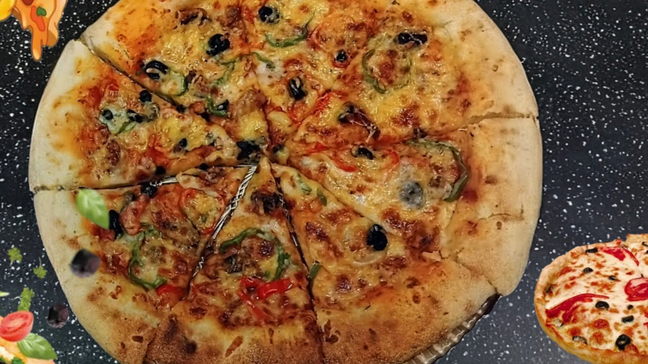 بيتزا بعجينة ناجحة 💯 سهلة التحضير بدون دلك ولا عجن دغيا توجديها 🍕😍🌙❤️#pizza #food #اكسبلور 