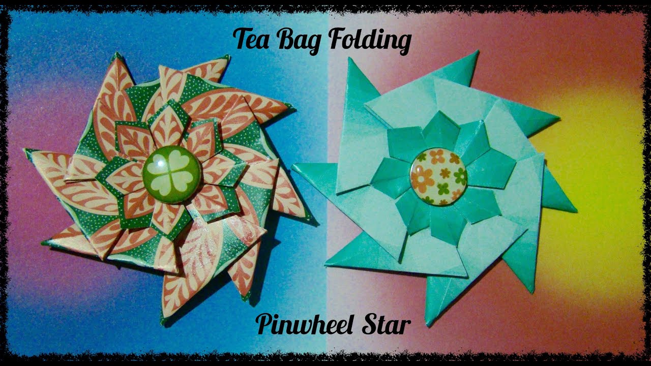 Origami Maniacs 182: Tea Bag Folding: Pinwheel Star