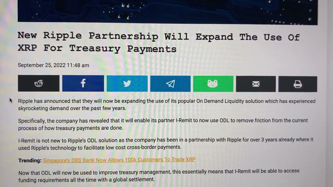 New Ripple Partnership Will Expand The Use Of #XRP
