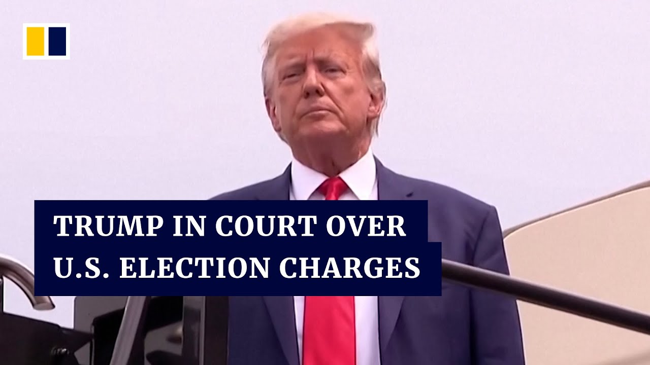 US former president Donald Trump pleads not guilty to 2020 election charges