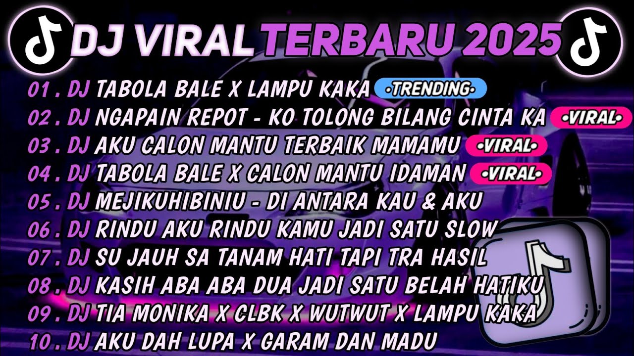 DJ TIKTOK TERBARU 2025🎵DJ TABOLA BALE X LAMPU KAKA🎵DJ NGAPAIN REPOT - KO TOLONG BILANG CINTA KA