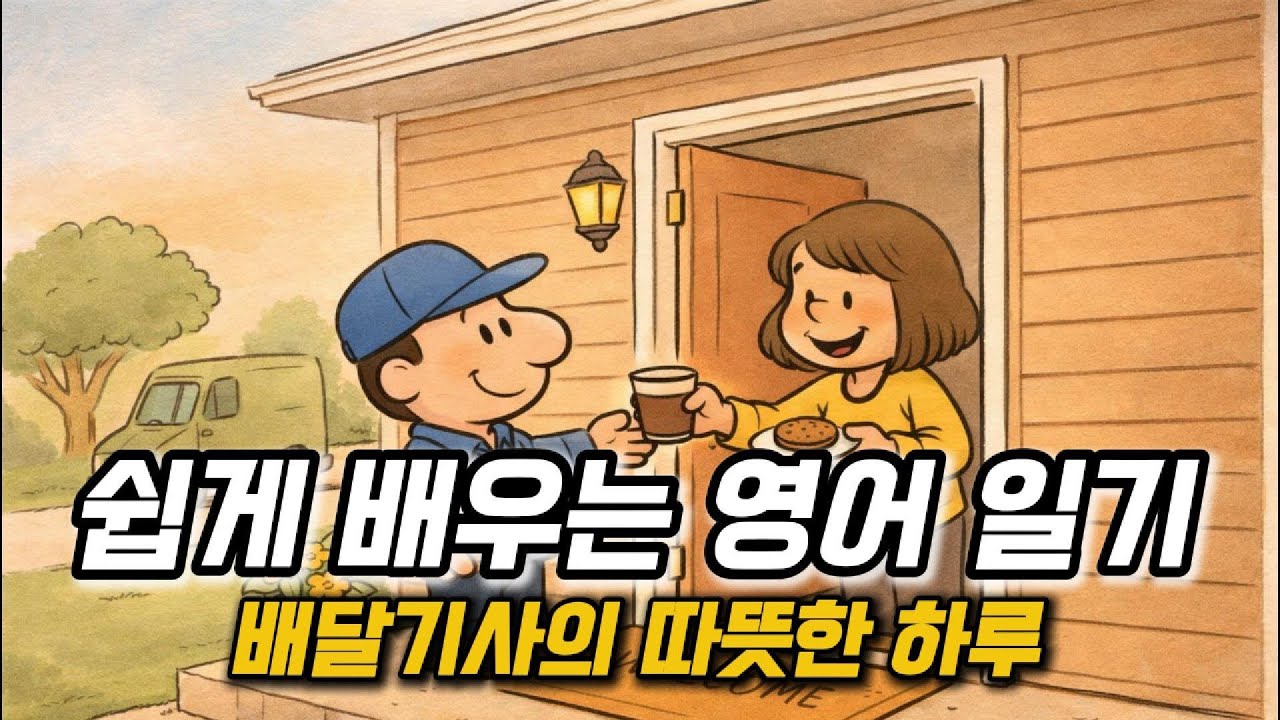 쉽게 배우는 영어 일기 - 배달기사의 따뜻한 하루