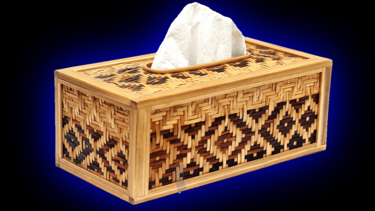 How to Make Tissue Box, Tissue Box Idea, Popsicle sticks craft, Ice cream Stick crafts, diy crafts