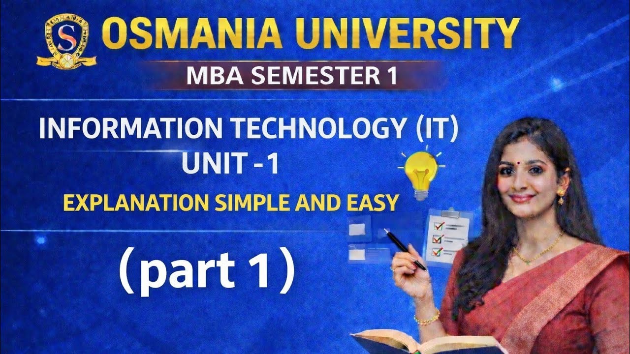 Information Technology 1st unit explanation (Mba 1st sem)