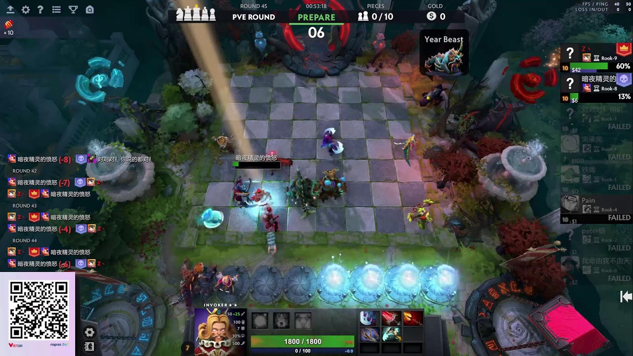 Pain Dota2 autochess