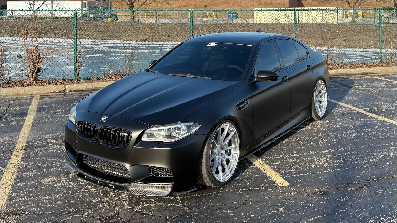 BMW M5’s New Look is CRAZY! KPMF Matte Perfect Black WRAP! 🔥😤