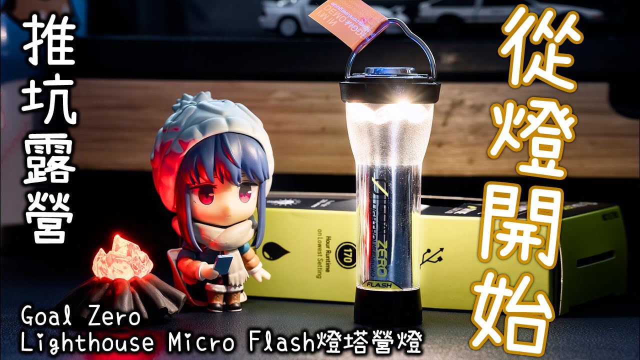 我的第一支露營專用燈，Goal Zero Lighthouse Micro Flash 燈塔營燈開箱，聖誕露營交換禮物的好選擇，露營推坑從燈開始