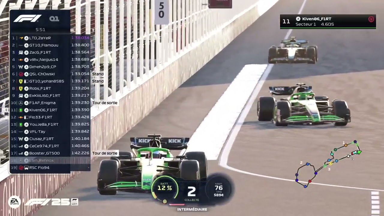 N°461 / F1RT SAISON 13 / 100% / Qualif Courte BAKU 3/15
