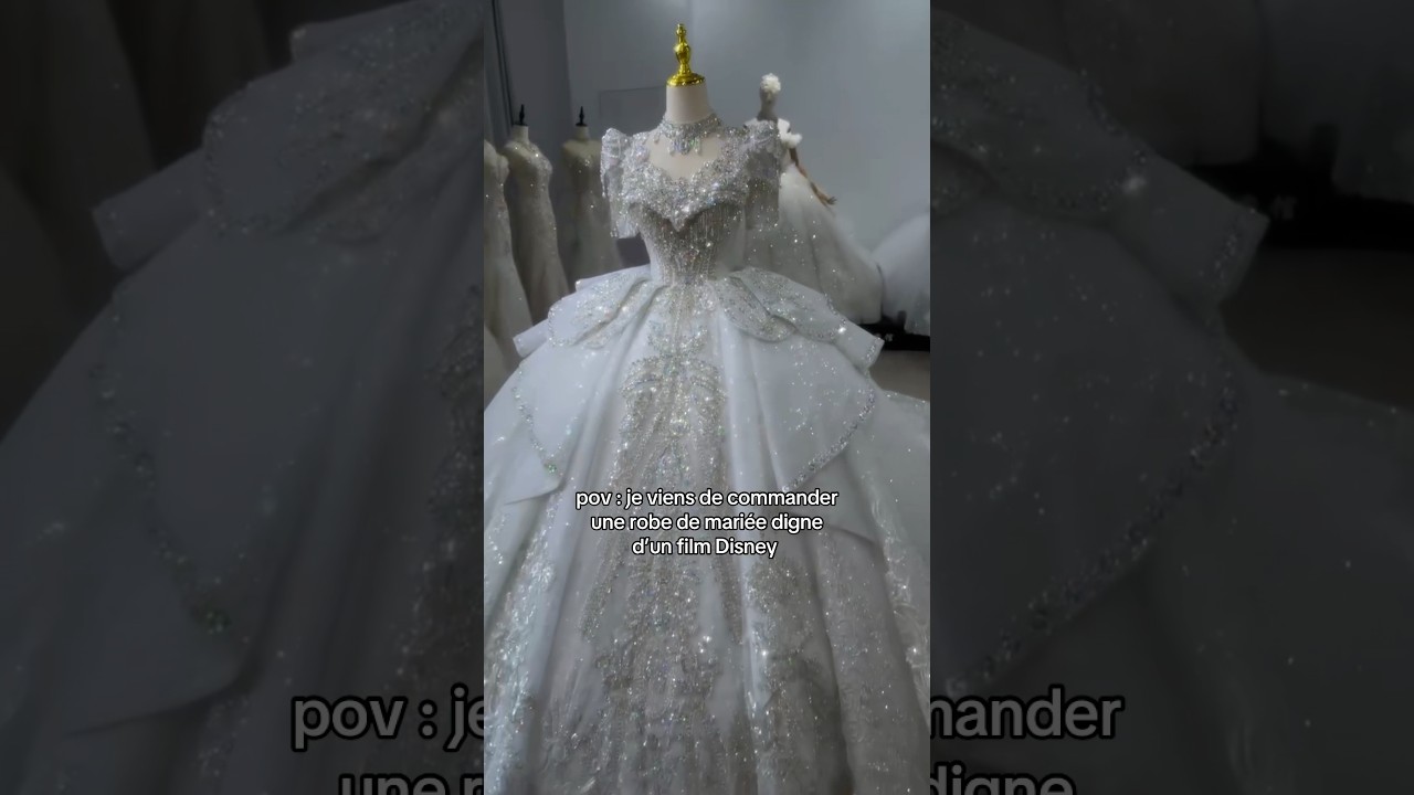 J&rsquo;ai command&eacute; une robe de mari&eacute;e, digne d&rsquo;un film Disney ￼😍😍