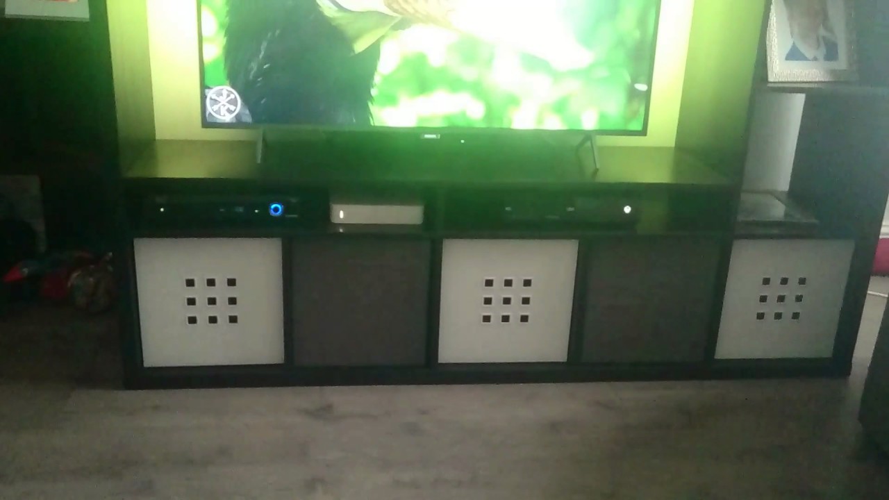 Ikea lappland unit with Philips amber light 49 inch 4k smart tv