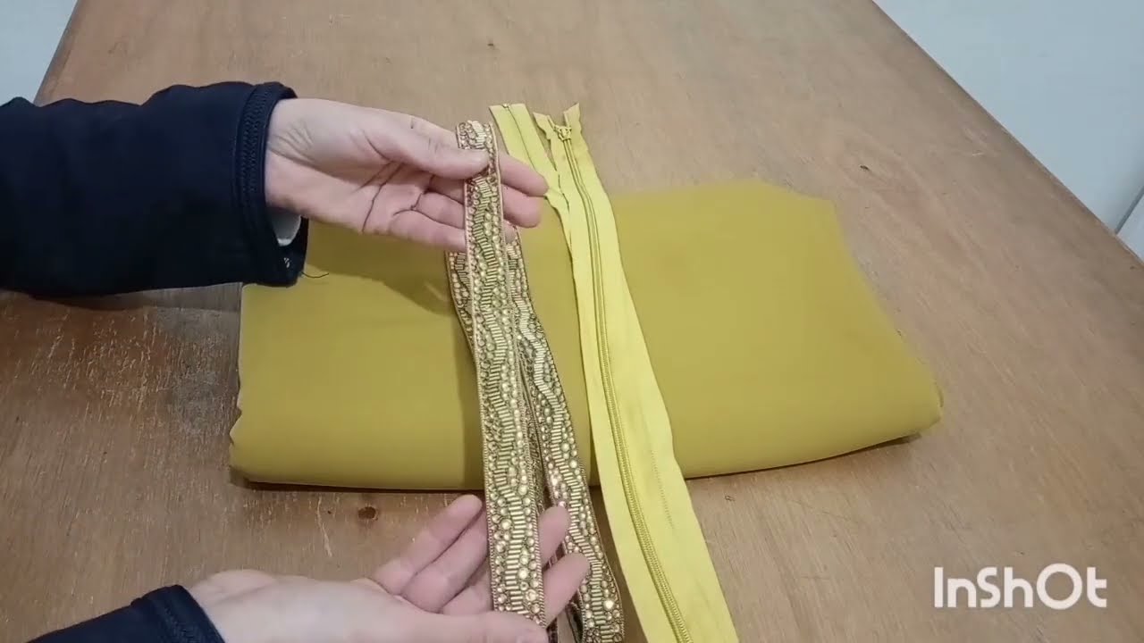 طريقة تفصيل عباية بسلسلة مخفية