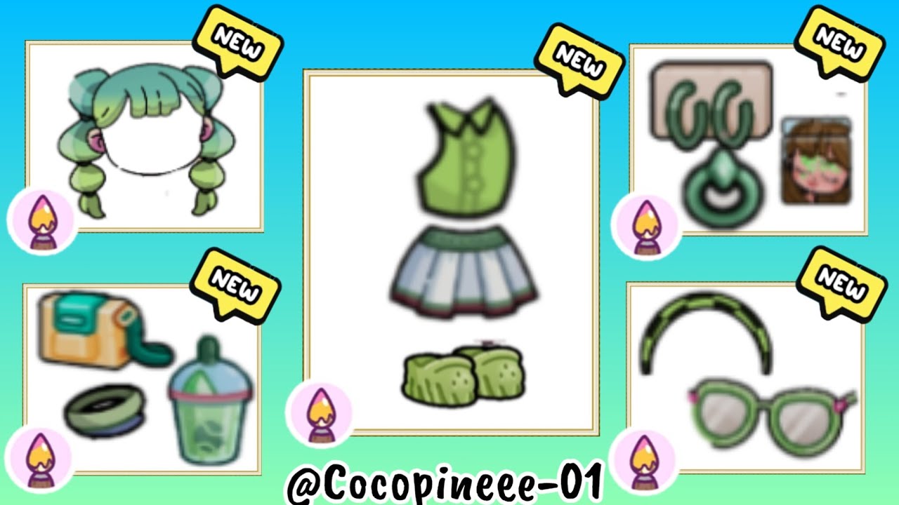 NEW UNLOCK ✨💚 GREEN  OUTFIT COLLECTION SUPER SECRETS IN AVATAR WORLD #pazu #avatarworld 