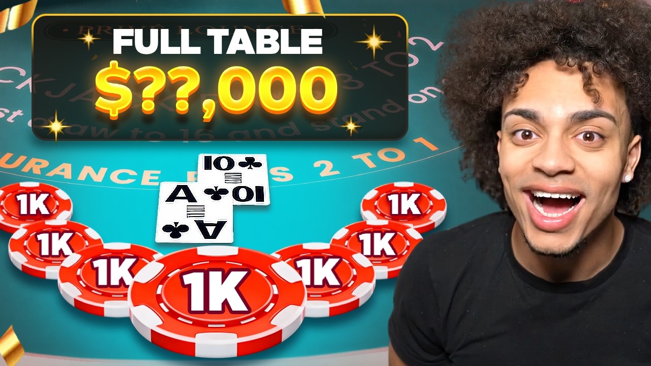 MY BEST FULL TABLE BLACKJACK SESSION YET..