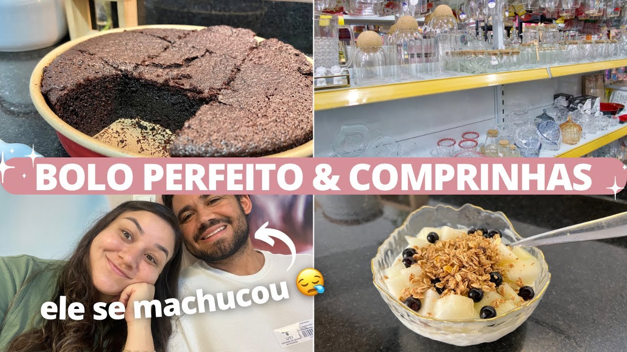 BOLO DE CHOCOLATE PERFEITO (pretinho & molhadinho), COMPRINHAS PARA CASA E ELE SE MACHUCOU😓
