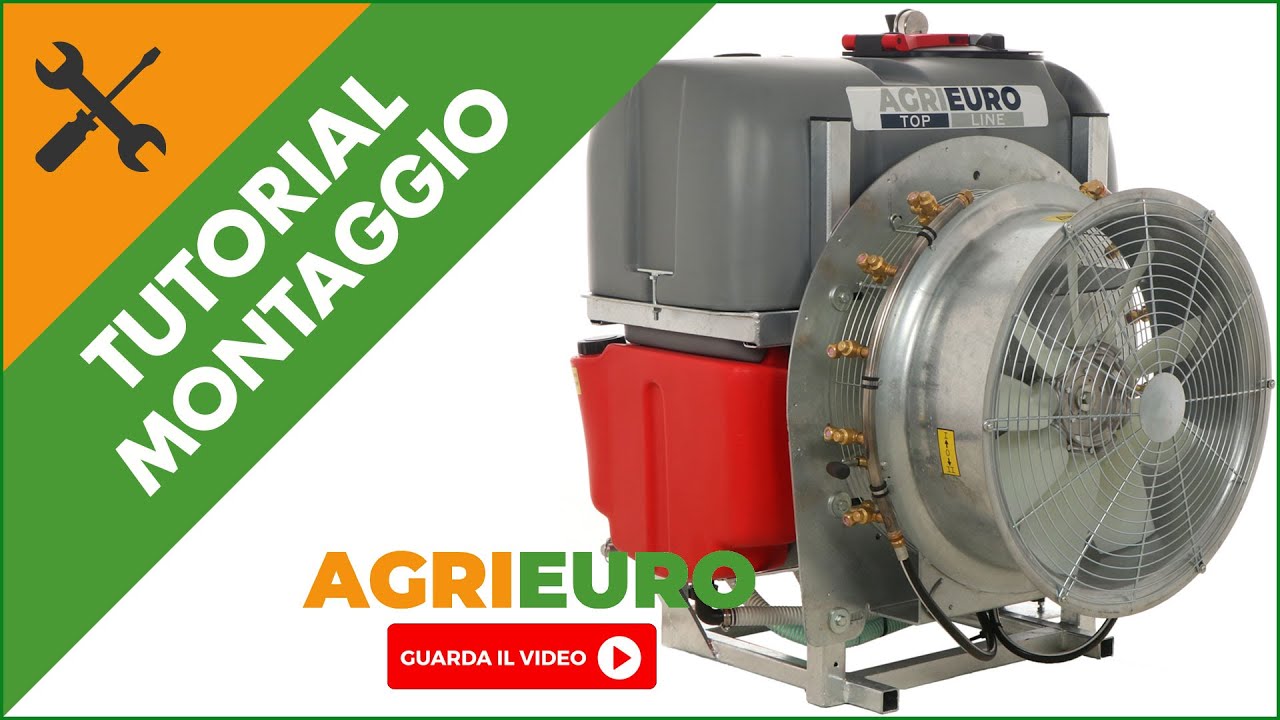 Atomizzatore per irrorazione Gray Agrieuro Top-Line - Capacità 200 L: montaggio