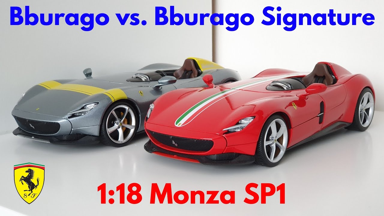 COMPARISON: Bburago vs. Bburago Signature 1:18 Ferrari Monza SP1