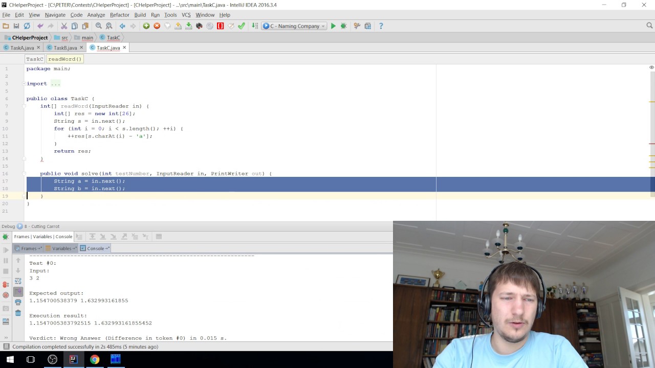 Codeforces Round 414 screencast with commentary