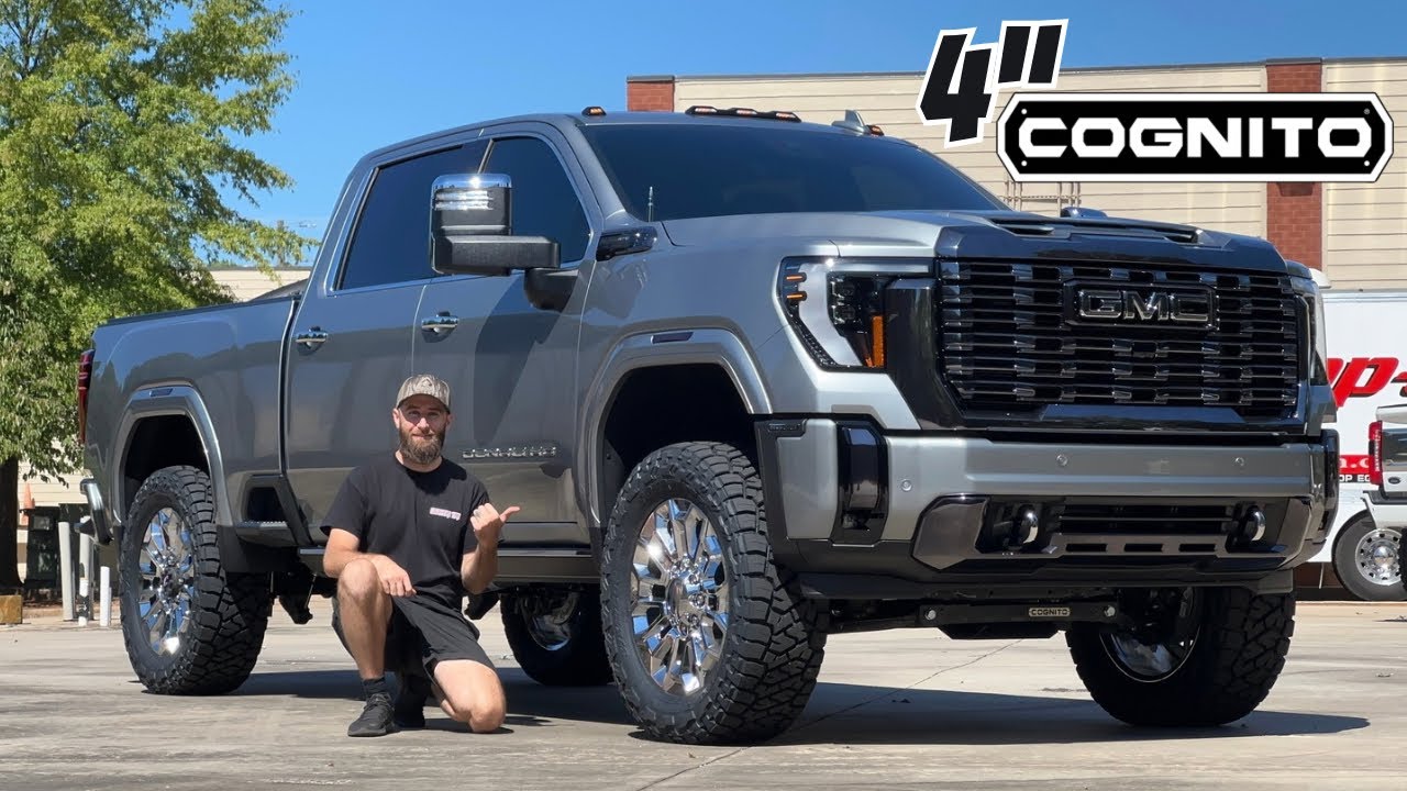 Comparing Stock vs. Upgraded 2024 GMC Denali Ultimate HD: 4” Cognito Lift Kit and 37 Inch Tires