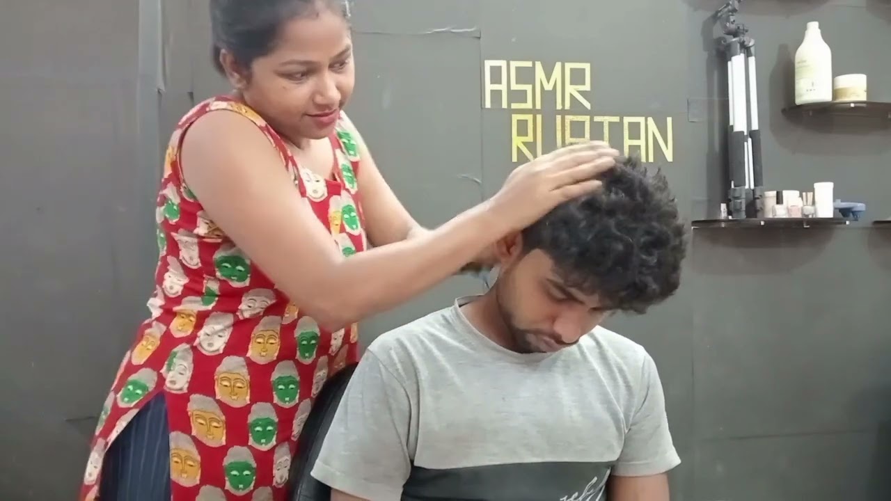 ASMR male Massage Sleep Right Away | Long Barber Massage