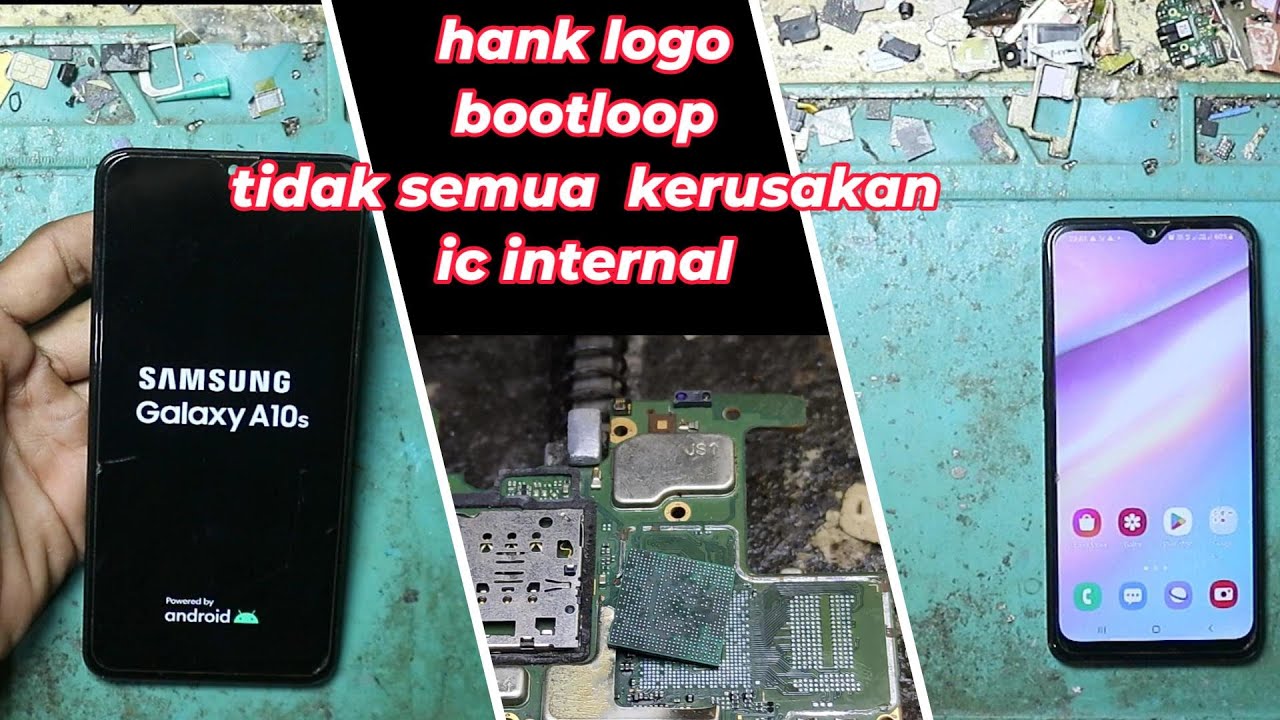 samsung a10s A107F hank logo bukan emmc yang bermasalah ini ilmu baru jangan sampai di skip