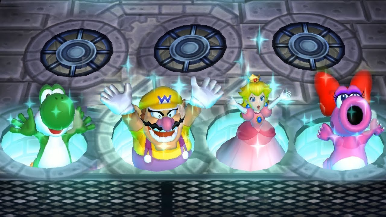 Mario Party 9 Step It Up - Wario vs Yoshi vs Birdo vs Peach Master Difficulty| Cartoons Mee