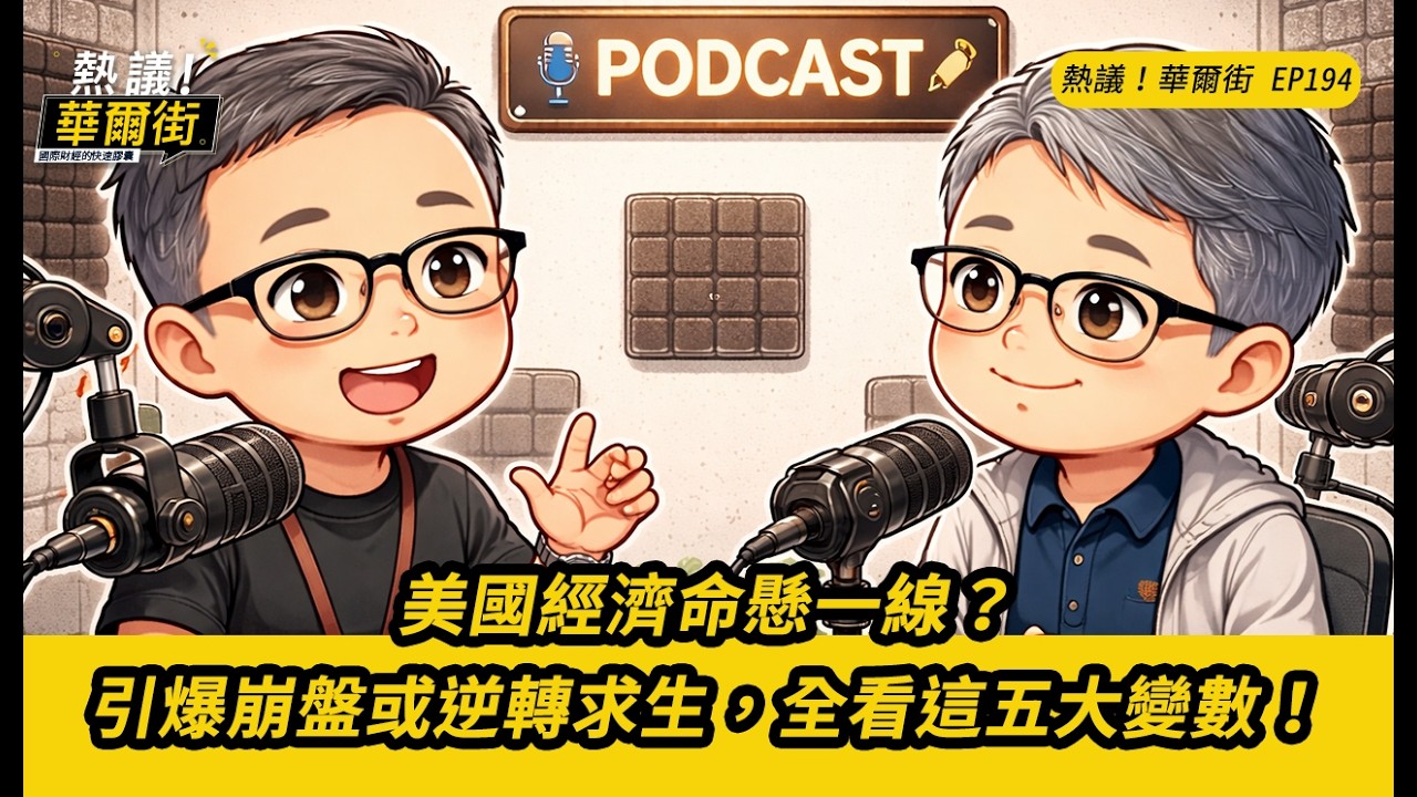 熱議！華爾街》美國經濟命懸一線？引爆崩盤或逆轉求生，全看這五大變數！｜海底電纜斷切口精準到毛骨悚然！台海又成最危險區域？EP194
