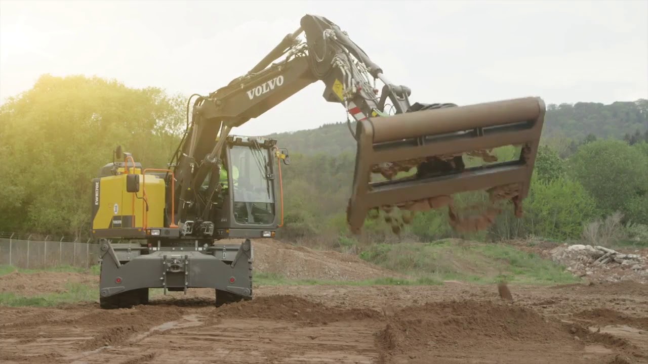 Volvo Construction Equipment - EWR170E wheeled excavator with short swing radius