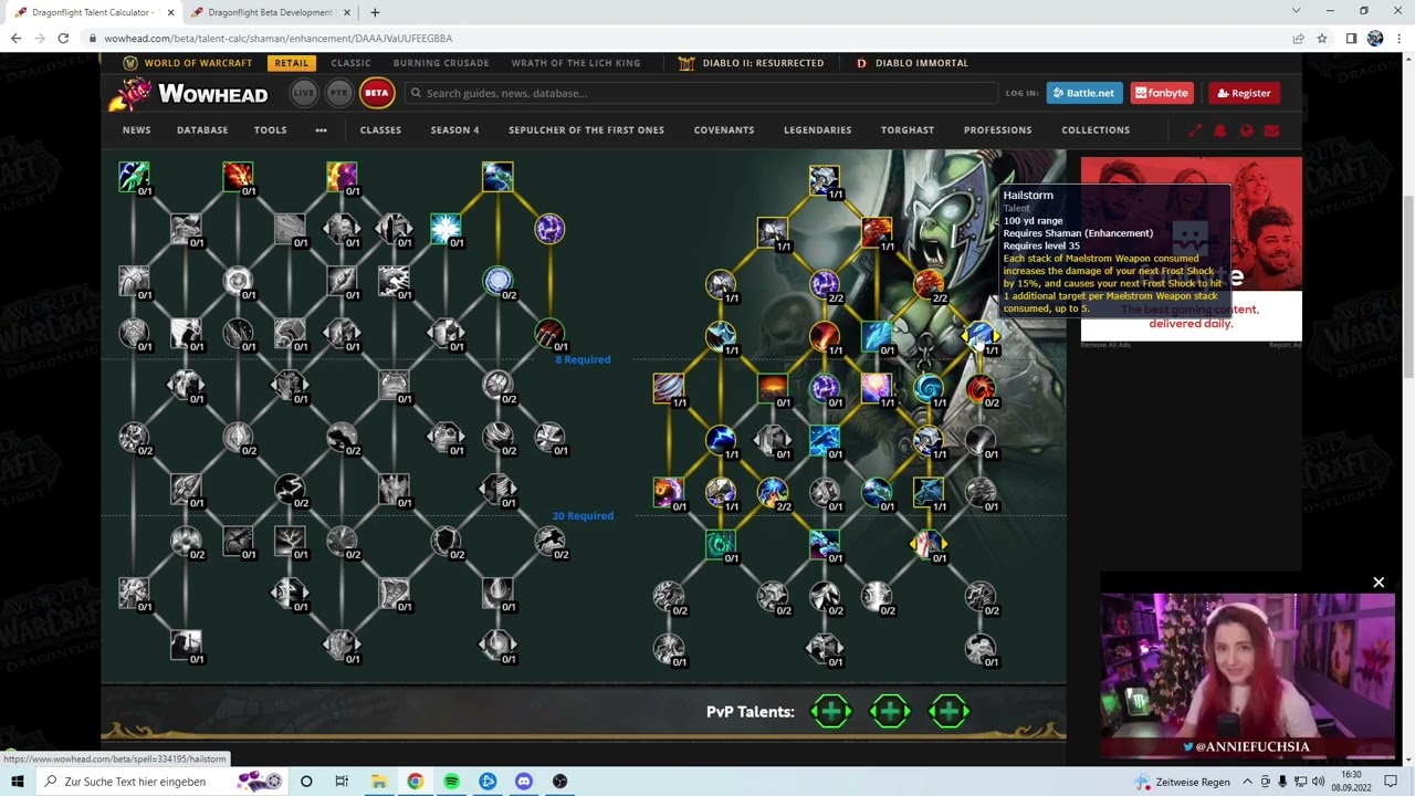 [GER] 10.0 WoW Dragonflight Alpha - Verst&auml;rker  Schamane Talentbaum - PvE Talk #2