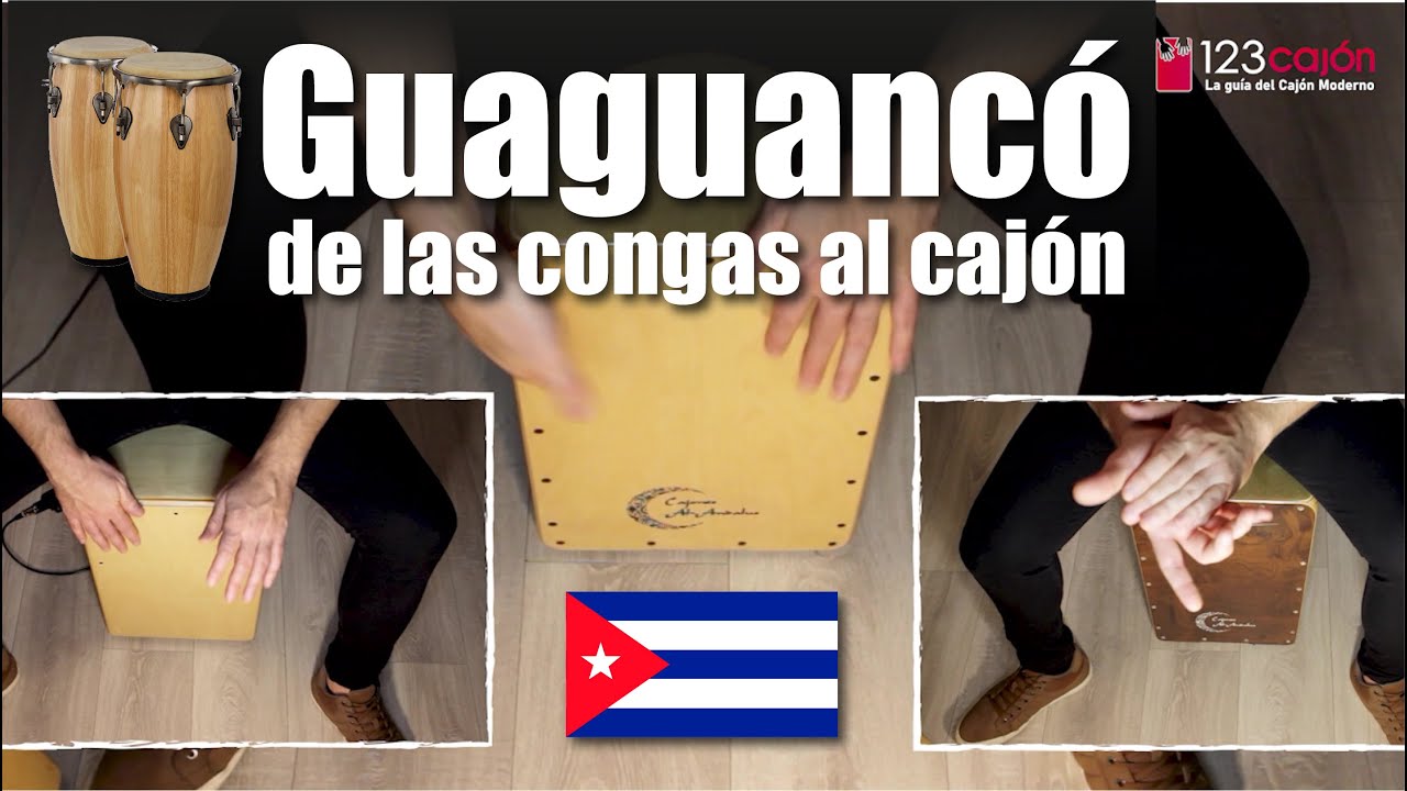 Cómo tocar GUAGUANCÓ en el CAJÓN / guaguanco cajon - ritmo guaguanco cajon SALSA