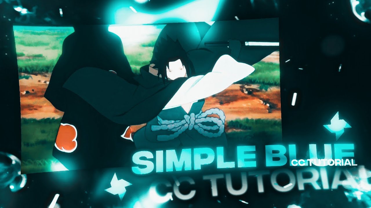 Simple Blue CC Tutorial I Alight Motion I + Free Project