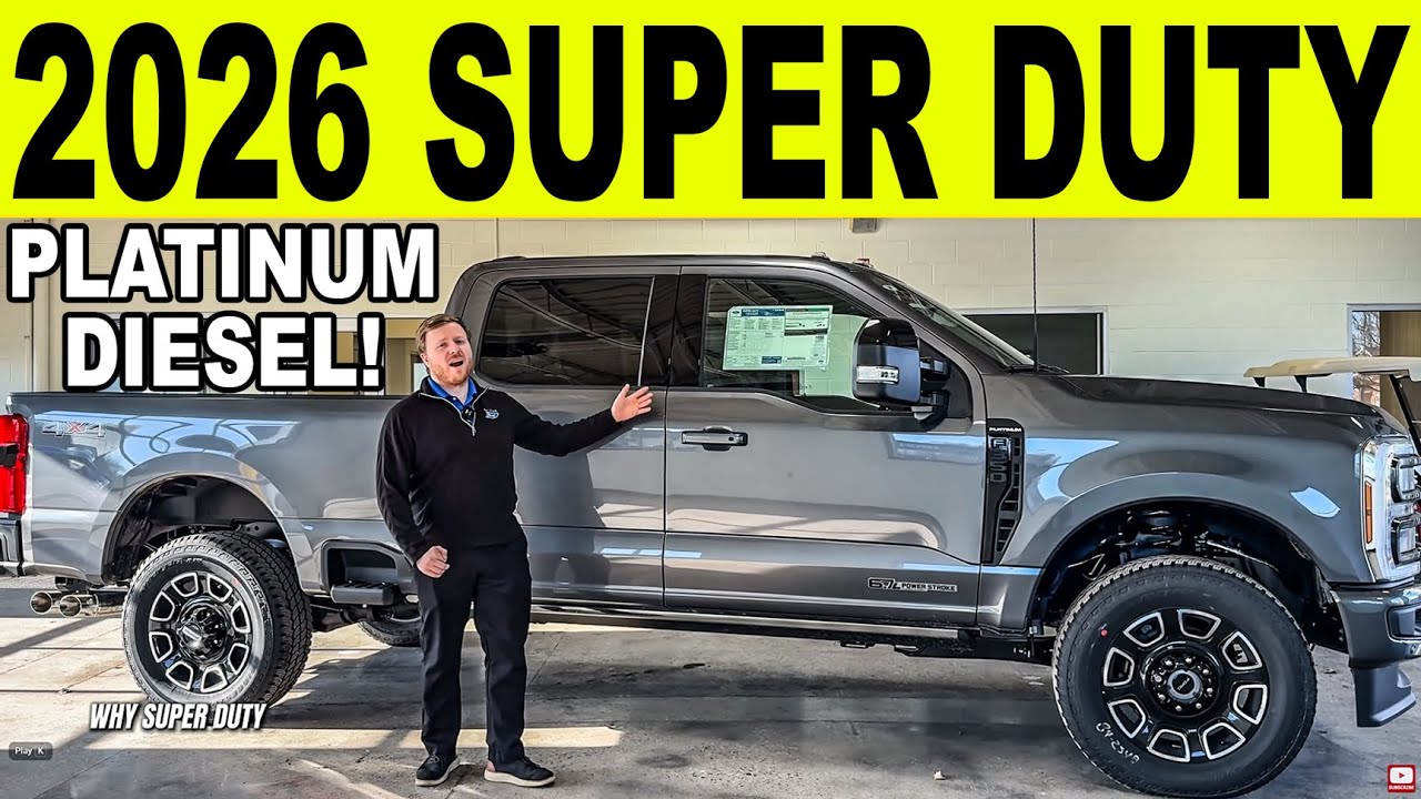 Ford Super Duty F-350 Platinum Diesel 2026 года! Обзор экстерьера и интерьера!