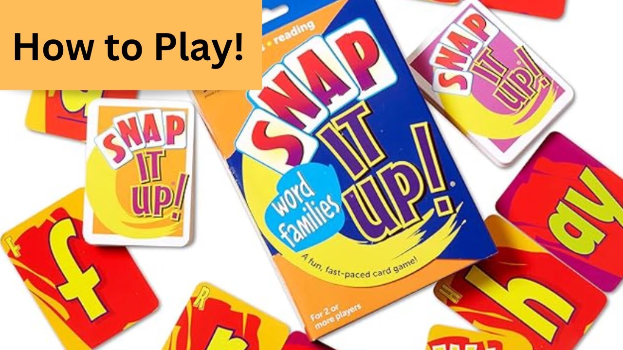 Как играть в Snap It Up! Word Families Edition / Репетиторство / Малые группы / Обучающие игры