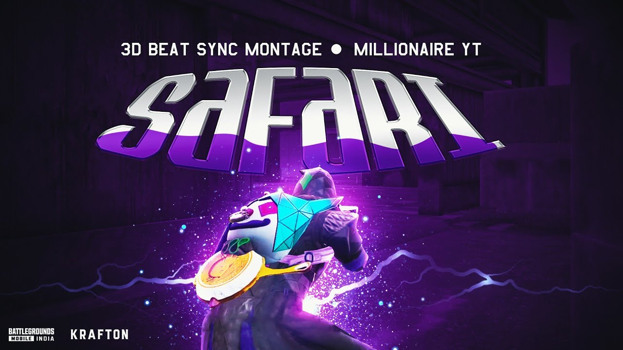 Serena - Safari Best Beat Sync BGMI Edit Montage | Millionaire YT