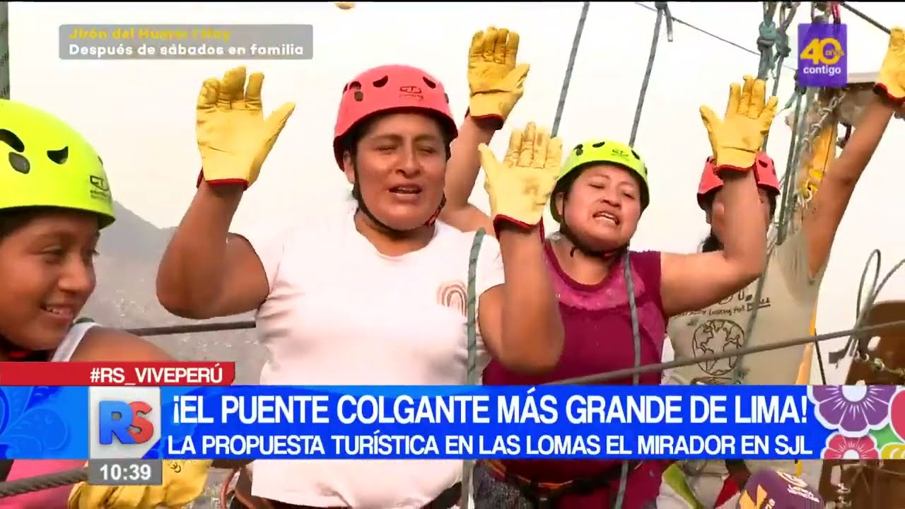 &iexcl;El puente colgante m&aacute;s grande de Lima! La propuesta tur&iacute;stica en las Lomas El mirador en SJL
