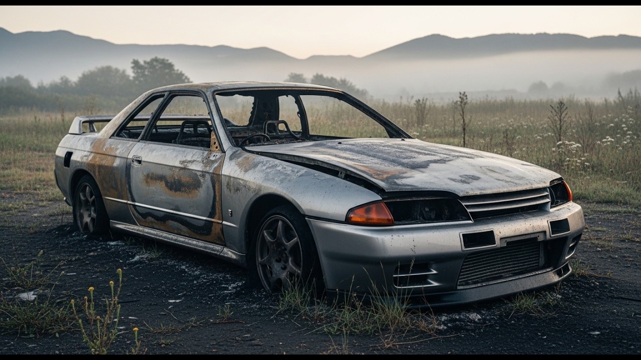 1990 Nissan Skyline GT-R Rebuild from Fire Damage | Silent ASMR