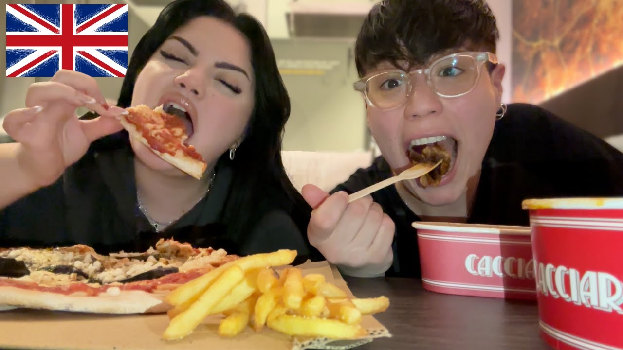 MUKBANG PIZZA E PASTA A LONDRA ! / chiara paradisi