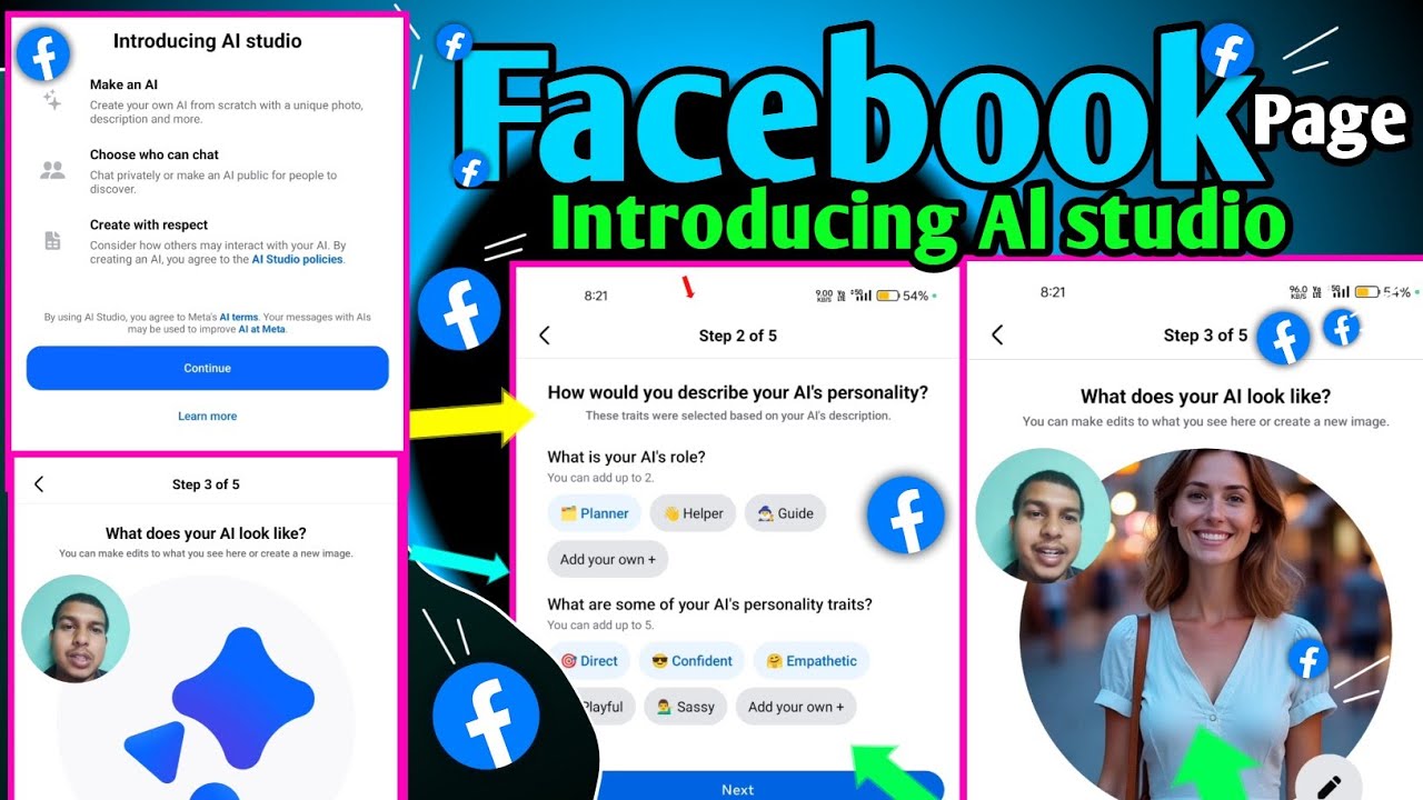 Facebook new update Introducing Al studio // Introducing Al studio kya hota hai 