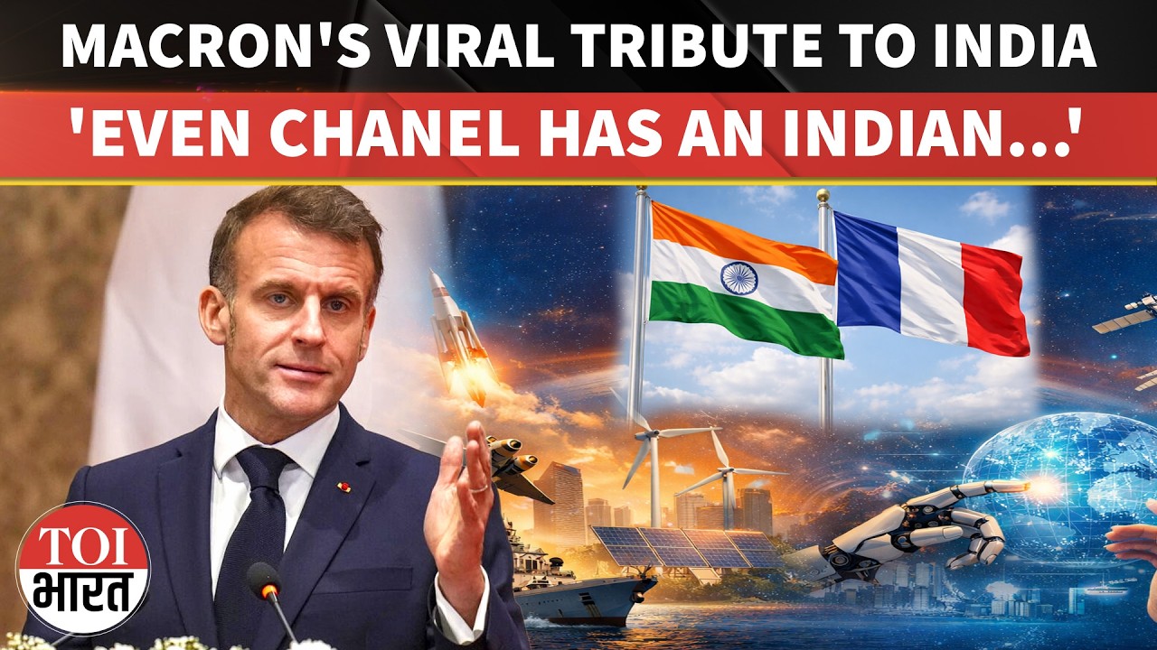 French President Emmanuel Macron Lists Indian CEOs And Chanel Model In Tribute To India's Innovation
