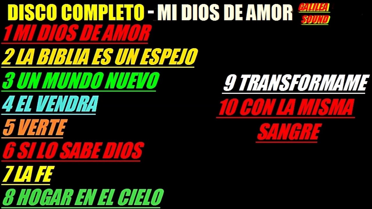 GALILEA SOUND (MI DIOS DE AMOR) DISCO COMPLETO