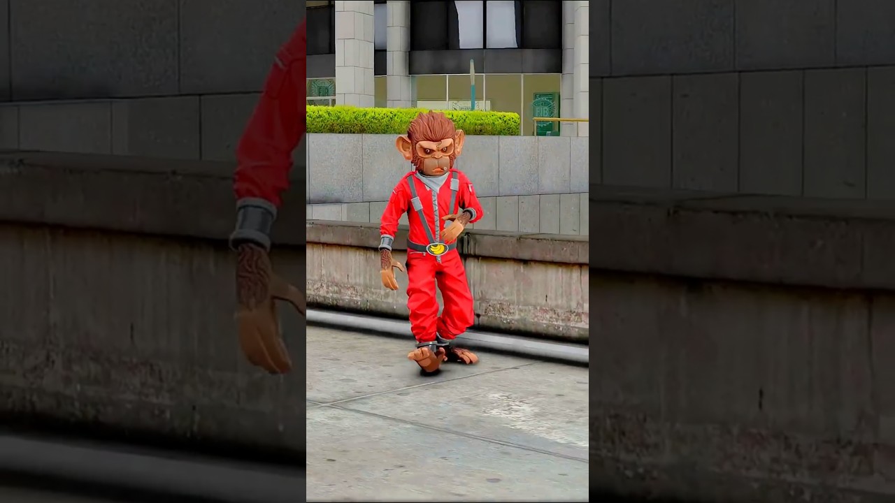 GTA V : HE SURPRISED MONKEY WITH A NEW SUPERBIKE 😮 #shorts #gta5 #youtubeshorts