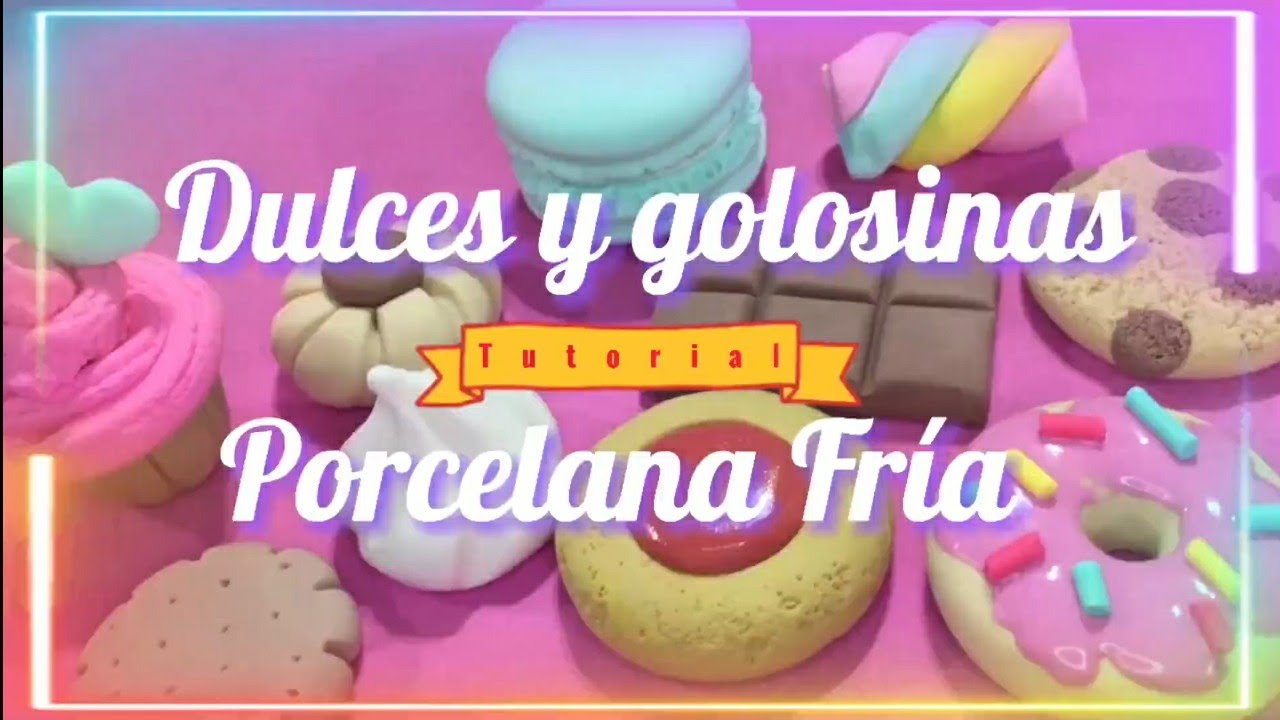 Dulces y Golosinas/Cómo hacer Galletas Chocolate Merengue Donas/Figuras en Porcelana Fría/TUTORIAL