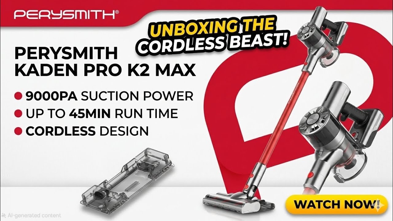 PerySmith Cordless Vacuum Cleaner Pro K2 Max Unboxing/Review by FE