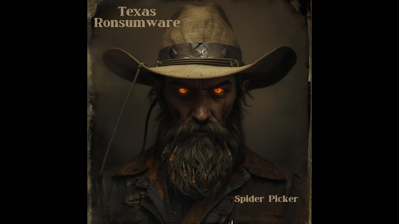 Texas Ronsumware - Spiderpicker (Official Lyrics Audio) | Dark Industrial / Dark Country