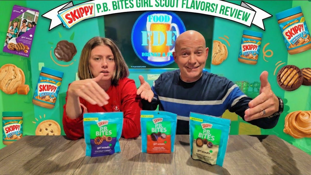Обзор и дегустация новых вкусов Skippy P.B. Bites от Girl Scout.