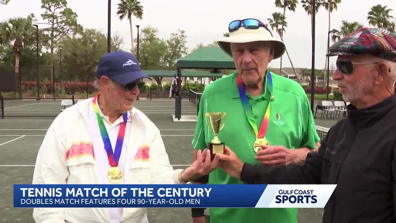 В Херитейдж Палмс состоится теннисный матч века с участием четырех мужчин в возрасте не менее 90 ...