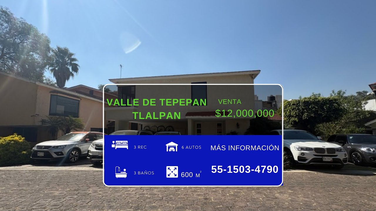 🏡 ¡TU OASIS EN TLALPAN! | Casa de Lujo con Jardín Enorme y Doble Altura