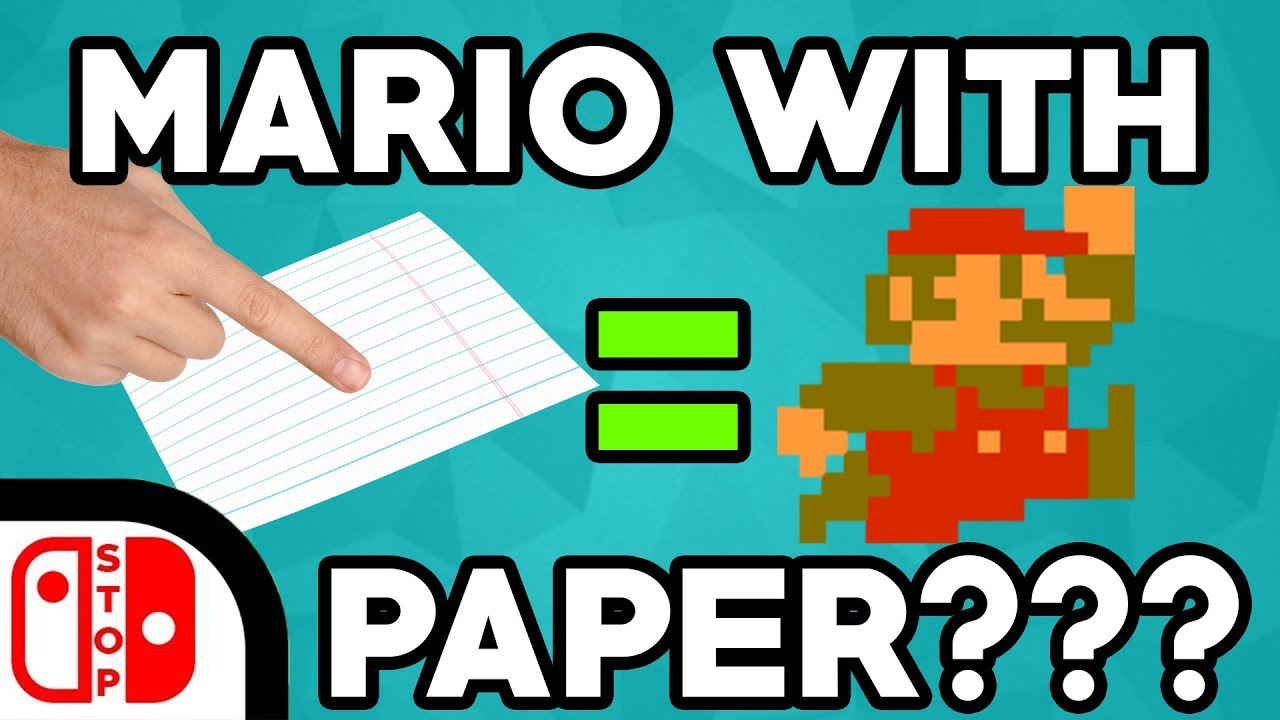 You Can Play MARIO With PAPER!!! (Using a PAPER CONTROLLER)