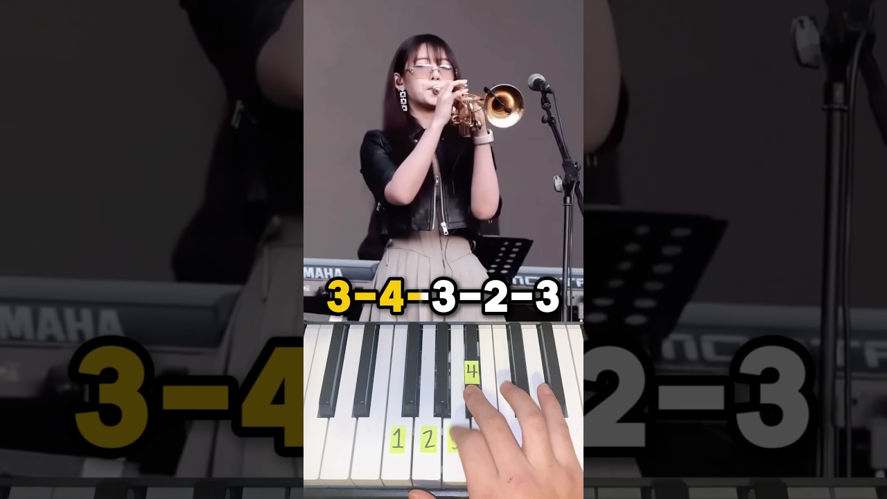 Tararara Trumpet Song Piano Tutorial #shorts