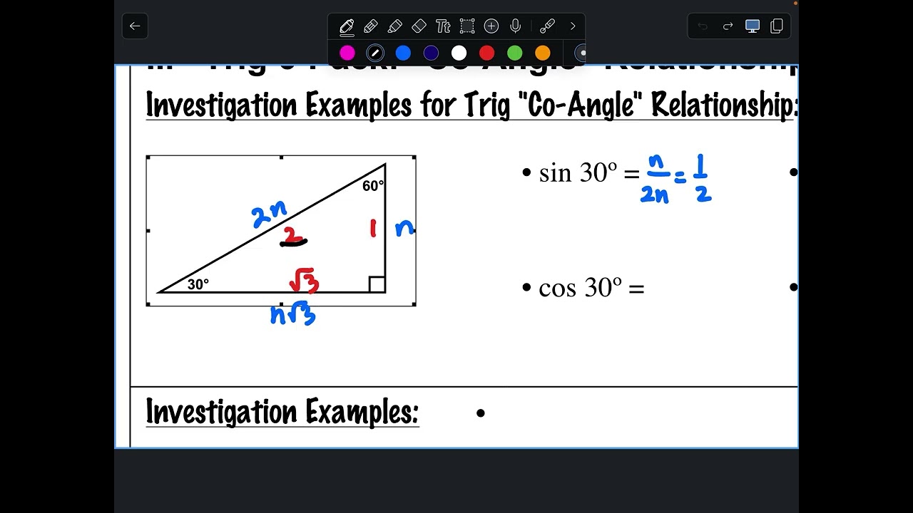 6.2b/6.5 Reciprocal and Co-Angle Relationships