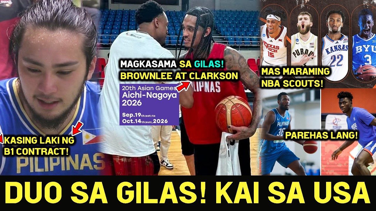 Maglalaro ng Sabay sa Gilas Clarkson at Brownlee Posible! KAI SOTTO sa USA Nataon na Qualified pa...